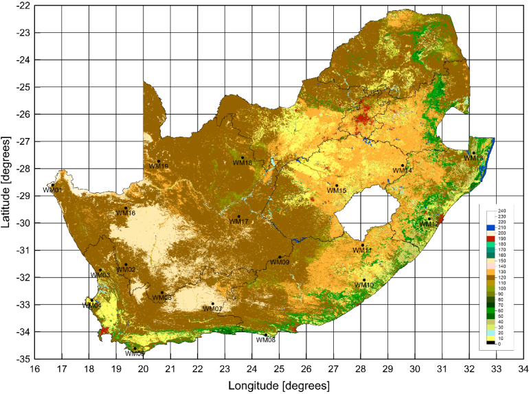 South Africa land cover